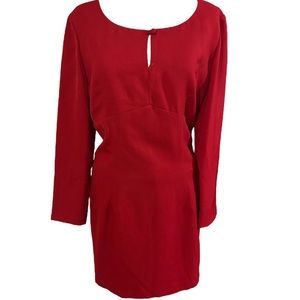 casual corner vintage 90s midi 3/4 sleeved dress size women’s 8